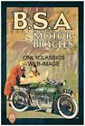 1930S Vintage Bsa Motor Bicycle 11X17 Poster Great Motocycle Graphics Art Deco