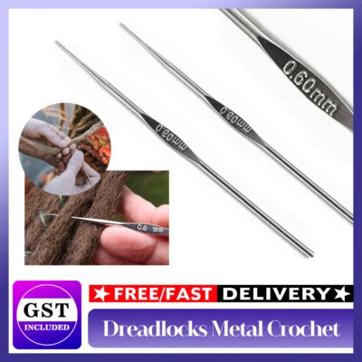 Small Hook 0.6mm Steel Crochet Dreadlock Hook Dread Tool Dreadlock Maintenance - image 1 of 4