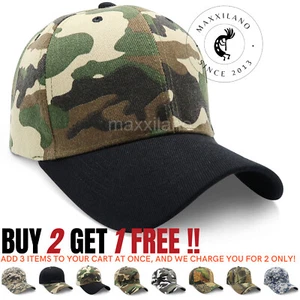 Baseball Cap Men Tactical Army Hat Military Hunting Fishing Camouflage Visor - Picture 1 of 18