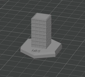 Modern Building 3 (Mini) - Tabletop Wargame Terrain For Battletech - Picture 1 of 4