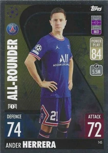 2021-22 TOPPS MATCH ATTAX UEFA ANDER HERRERA TUTTOFARE #145 PSG - Foto 1 di 1