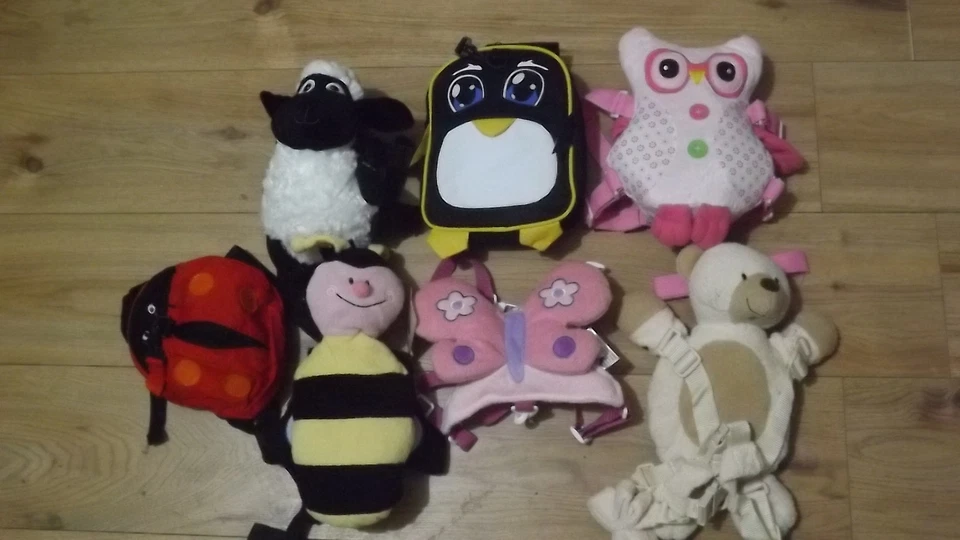 2 IN 1CHILD BABY TODDLER SAFETY WALKING HARNESS REINS BACKPACK/ DIFFERENT DESIG  - Image 1 of 1