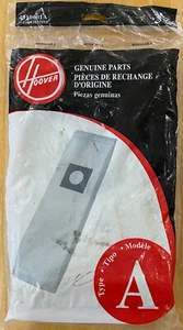 Genuine Hoover ~ Type A ~ Vacuum Bags ~ Brand New ~ 3 Pk  - Picture 1 of 2