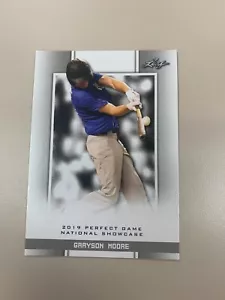 2019 Leaf Perfect Game Card #51 Grayson Moore LPG PG Rookie RC Baseball - Bild 1 von 1
