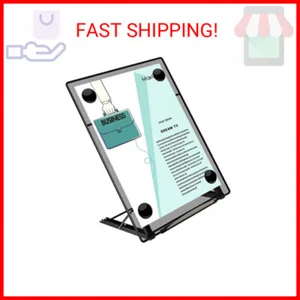 MaxGear Desktop Document Holder for Typing, Paper Holder Stand for Desk with 4 M - Picture 1 of 2