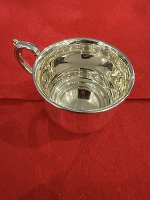 TAZA BEBÉ VINTAGE NEIMAN-MARCUS PLATA ESTERLINA Mango Adornado Foto 1 de 4