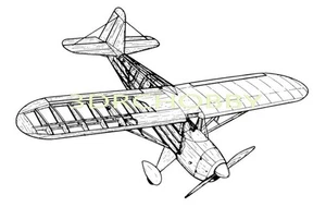 Rearwin Speedster 48" WS RC Airplane Kit Model Plane Short Kit & Printed Plans - Picture 1 of 1
