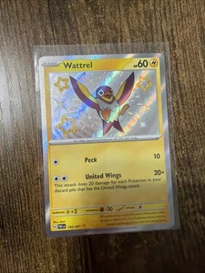 Wattrel - Paldean Fates 145/091 - Brillante Raro - Casi Nuevo Pokémon Escarlata y Violeta - Imagen 1 de 1