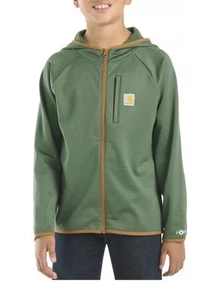 NWT Boy's Youth Carhartt Force Long Sleeve Full Zip Jacket Sz M 10 12 $44 - Picture 1 of 5