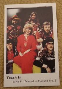 TEACH IN DING A DONG 1974 DUTCH GUM PRINTED IN HOLLAND TRADING CARD - Picture 1 of 2