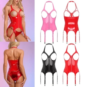 Canotta donna intima senza schienale tentante lingerie party top incontri camicetta - Foto 1 di 44