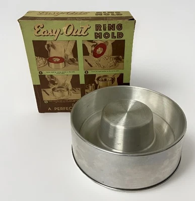 Vtg West Bend Easy  Out Ring Mold Gelatin Salads Thanksgiving Holiday Dishes Box - Image 1 of 4