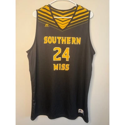 Camiseta reversível Russell Athletic Southern Miss Golden Eagles #24 GG - Imagem 1 de 4