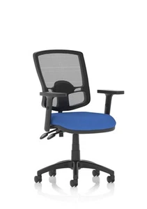 Eclipse Plus Ii Mesh Deluxe Chair Blue Adjustable Arms KC0307 - Photo 1/1
