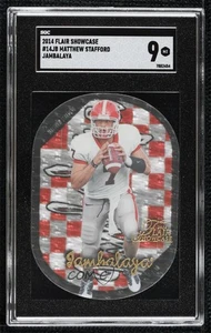 2014 Flair Showcase Jambalaya Matthew Stafford #14JB SGC 9 MINT - Picture 1 of 3