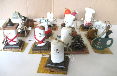 Midwest S'mores Marshmallow & Chocolate Figure Ornaments Your Choice New W/Tags - Image 1 of 4