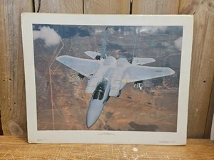 F-15 Eagle McDonnell Poster Print Vintage Power Graphics NOS 20”x16” Rare HTF!!! - Picture 1 of 16