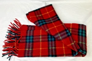 Burberry Schal rot kariert 100% Kaschmir Made In England - Bild 1 von 6