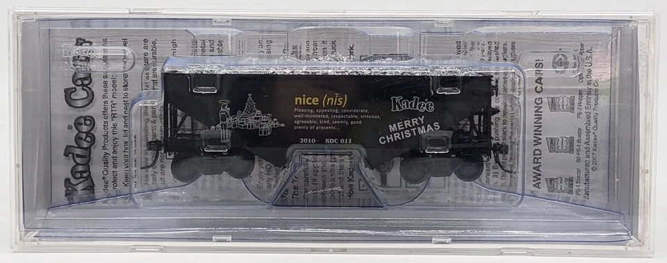 Kadee 6912 HO Scale 2010 KDC/Naughty & Nice Christmas Open Hopper #011 LN/Box - Image 1 of 1