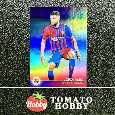 TOPPS FC BARCELONA FAN SET 2021-22 JORDI ALBA /99 PINK REFRACTOR BARCELONA - Image 1 of 2