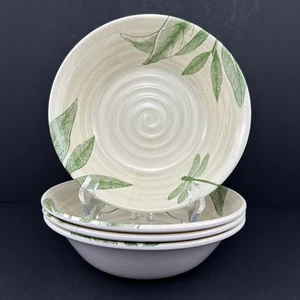 Target Home JARDINES VERDES Crema Melamina Cereal Cuencos (4) Plantas Verdes Libélula - Imagen 1 de 21