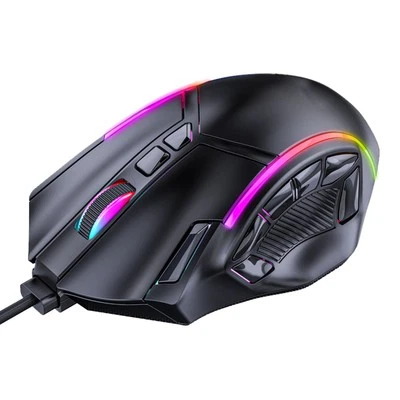 Gaming Mouse RGB Wired 12800DPI 12 Keys Macro Definition Computer Replacemen Hot - Image 1 of 4