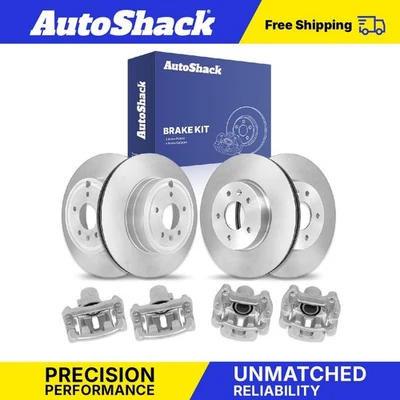 Front Rear Brake Rotors Calipers for GMC Terrain 2010-2017 Chevy Equinox Foto 1 de 4