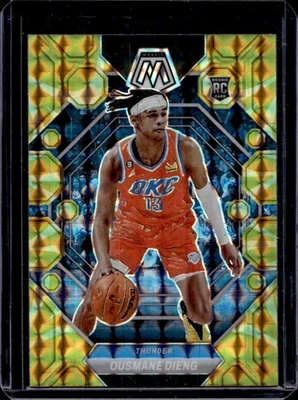 2022-23 Mosaic Ousmane Dieng RC Reactive Yellow Rookie #206 Thunder - Image 1 of 2