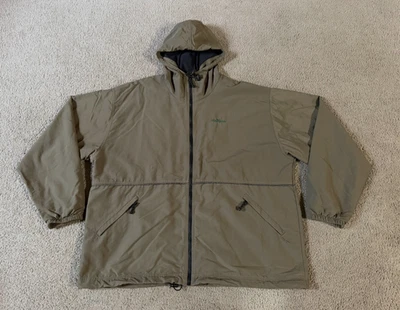 Wintergreen Men's Zip Front Nylon Hooded Jacket - Dark Olive - Size XL - Image 1 of 4