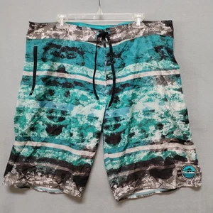 Pelagic Board Shorts Men's 40 Coral Camo Argonaut Reefer Fishing Swim Shorts - Picture 1 of 13