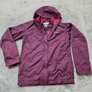 Columbia Jacke Damen L lila Omni Tech Kapuze Full Zip Langarm Mesh gefüttert  - Bild 1 von 13