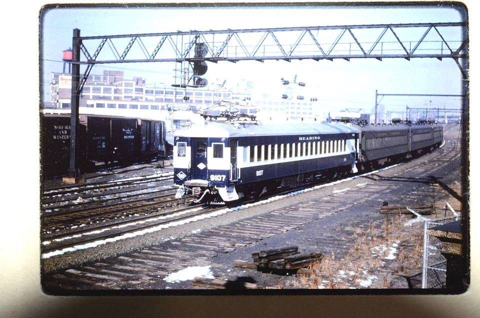 LECTURA 9107 et jctn nov76 Kodachrome tren ferrocarril foto diapositiva 35 mm Foto 1 de 1