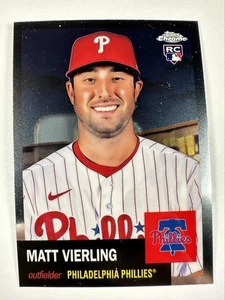 2022 Topps Chrome Platinum Anniversary 204 Matt Vierling RC Phillies - Picture 1 of 2