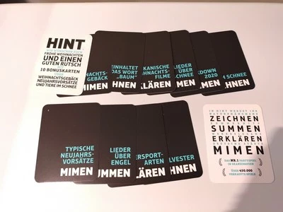 10 Bonuskarten für "Hint" Frohe Weihnachten und einen guten Rutsch 2 - Bild 1 von 3