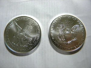 2021 1oz American Silver Eagle TYPE 1 & 2 BU 2 coin Set IN STOCK SHIPS in 1 Day - Picture 1 of 6