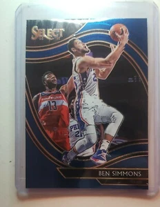 2020-21 Panini Select #249 Ben Simmons RARE Blue Courtside Level - Picture 1 of 12