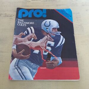 Pro Magazine The Baltimore Colts Edition Colts vs Steelers Sept 14 1980