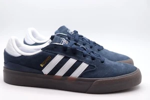 ADIDAS ORIGINALS BUSENITZ VULC II SUEDE TRAINERS - NAVY GY6911 - MEN UK7.5 - Picture 1 of 16
