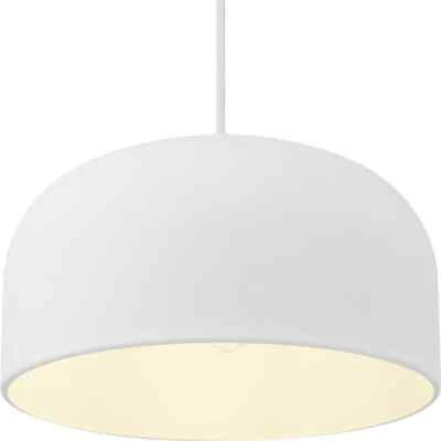 Iluminación Progress Arriccio 14 pulgadas Luz colgante redonda sombreada de yeso blanco Foto 1 de 4