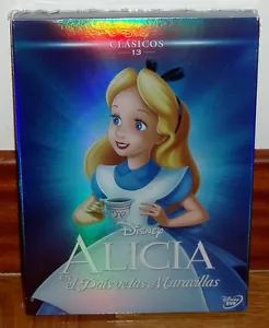 ALICIA EN EL PAIS DE LAS MARAVILLAS DVD CLASICO DISNEY Nº 13 SLIPCOVER NUEVO R2 - Imagen 1 de 2