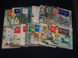 1960-1966 READER'S DIGEST MAGAZINES LOT OF 17 ISSUES - WR 631K