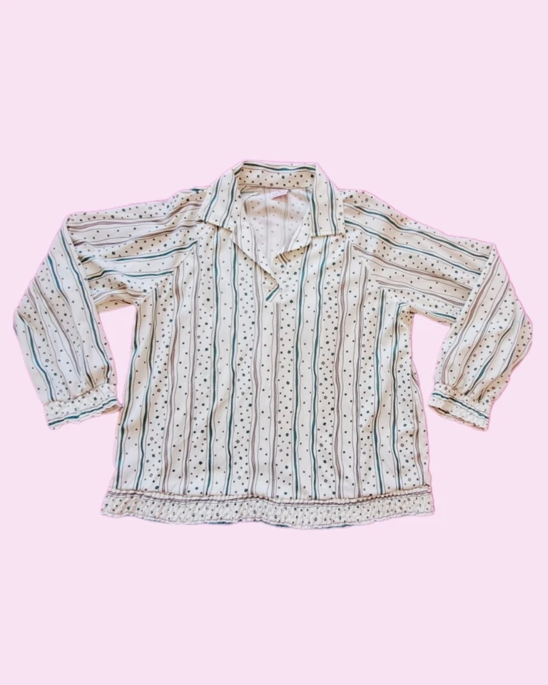 复古 90 年代 Graff California Wear 白色长袖上衣 — 第 1/4 张图片