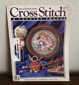Cross Stitch Country Crafts 1986 Nutcracker Christmas Teddy Bear Ornaments NOS - Picture 1 of 10