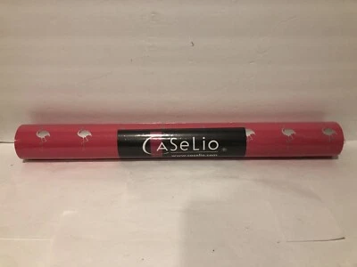 Rollo de papel tapiz Caselio rosa intenso metal plata flamencos 10 m (21”x11 yardas) Foto 1 de 4