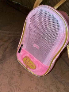 ^PUCCI PUPS Plush Pet Carrier Purse bag Pink with Gold Handle *Bag Only* - Picture 1 of 5