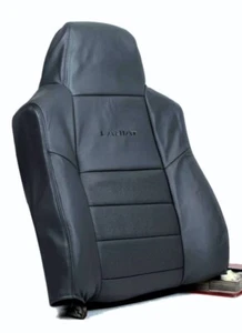 02-2007 Ford F250 F350 Lariat Driver Bottom Perforated Leather Seat Cover Black - Picture 1 of 2