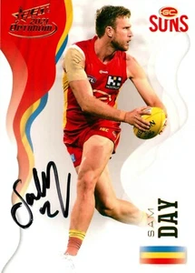 Signed 2021 Gold Coast Suns AFL Optimum Card - Sam Day - Picture 1 of 3