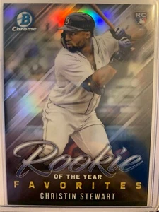 Christin Stewart RC 2019 Bowman Chrome "Rookie of Year Favorites" #ROYF-10 (i85) - Picture 1 of 2