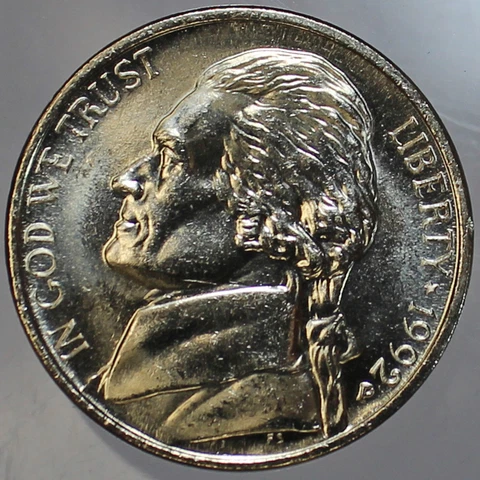 1992-P Full Step FS Gem BU Jefferson Nickel (SP) Cover