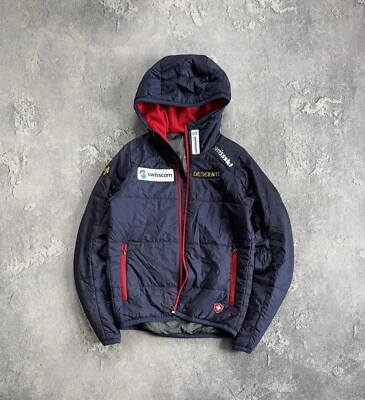 Descente 38/M Wmns Swisscom Puffer Quilted Hooded Jacket Outdoor Gorpcore Ski - Image 1 of 4